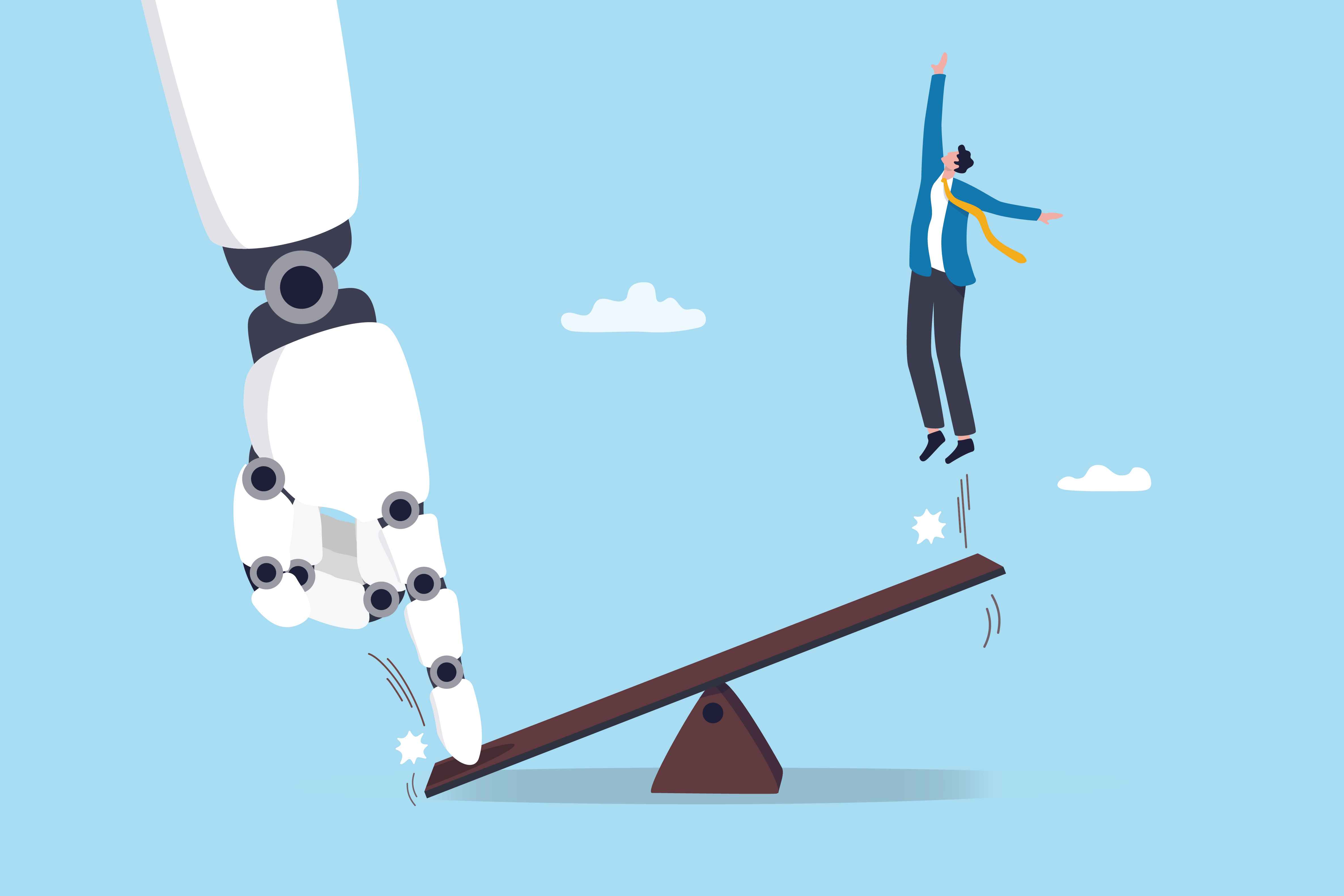 사업 성공을 지원하고 돕는 인공지능을 지렛대로 표현했다.