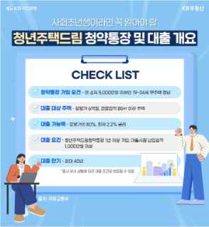 내 집 마련의 꿈에 한걸음 더, 2%대 청년주택드림대출이 온다