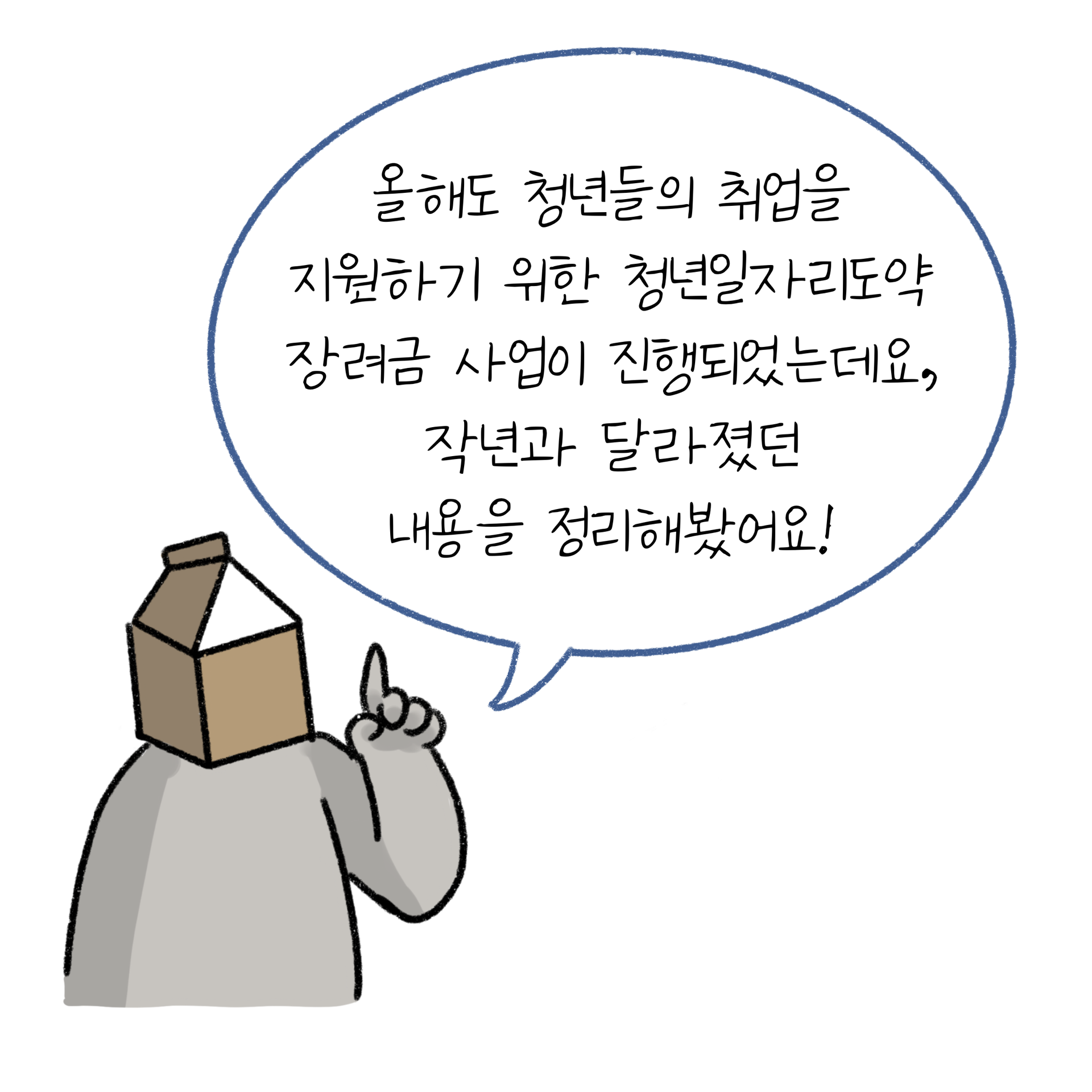 본 컨텐츠의 서론으로 청년일자리도약 장려금 사업에 대해 정리한 내용임을 알려주고 있다.