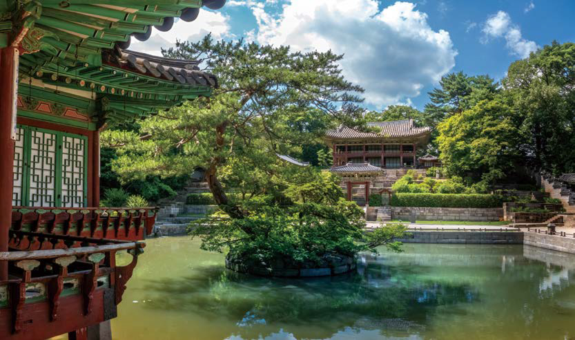 한옥의 다양한 매력을 감상할 수 있는 '창덕궁' 후원 사진이다.