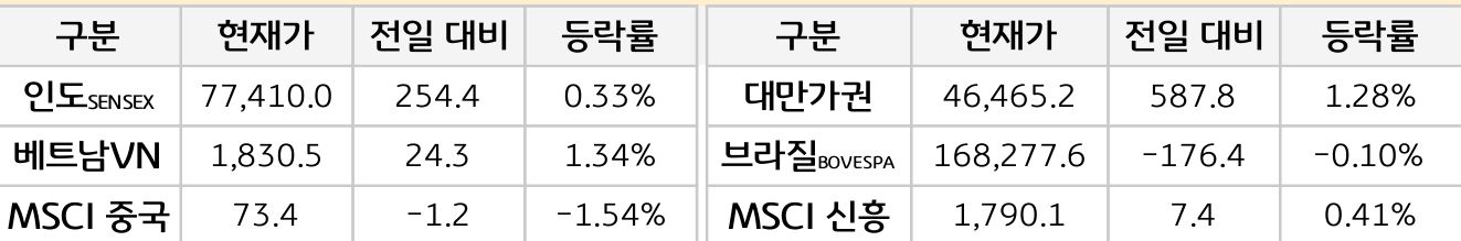 신흥국 증시