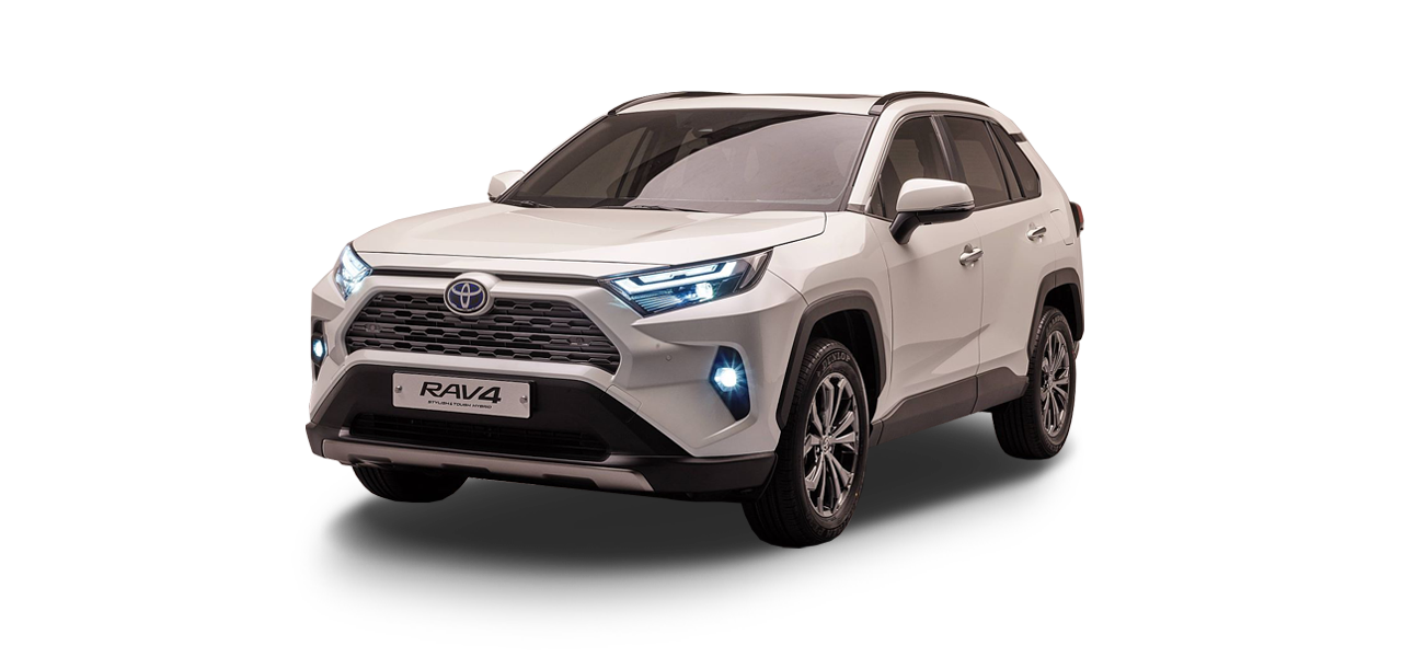 상아색 '토요타 RAV4 하이브리드 2024'의 사진이다.