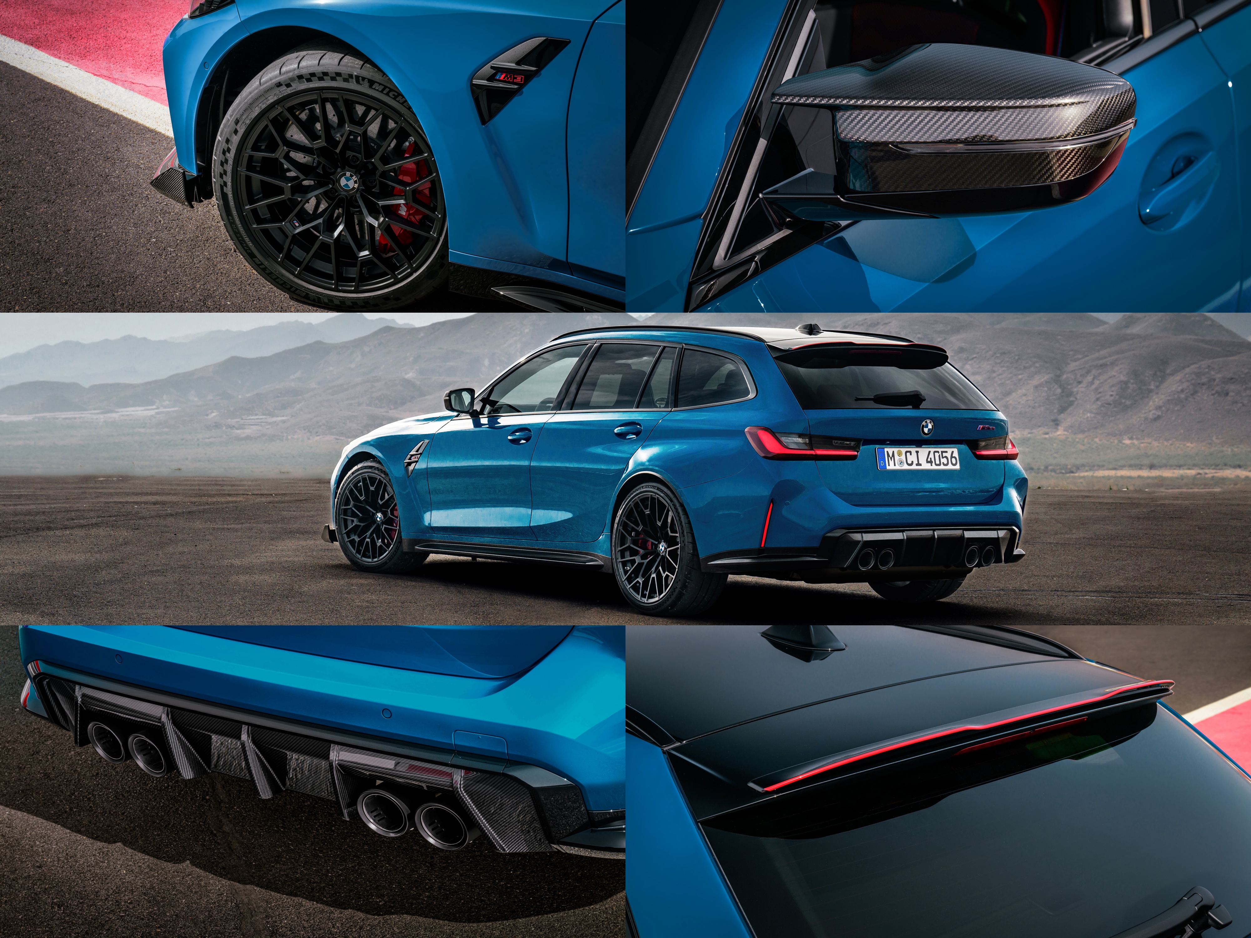 BMW M3 CS 투어링의 여러 '파츠' 사진이다.