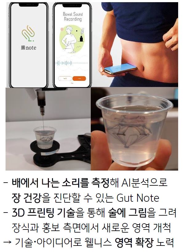 '산토리'에선 '소리 측정'과 '3D 프린팅' 기술을 구현함.