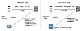 SNPL 서비스 방식 및 BNPL 과의 차이점