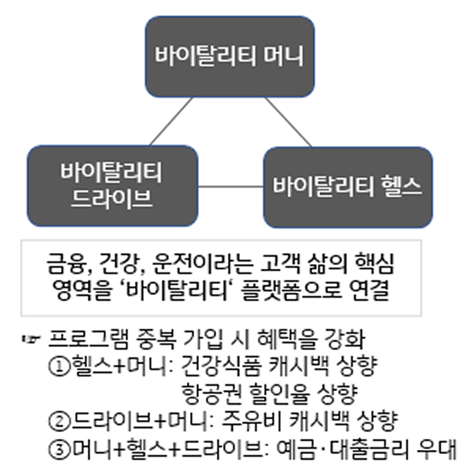 '바아탈리티 프로그램' 간 '시너지 혜택'을 정리한 이미지다.