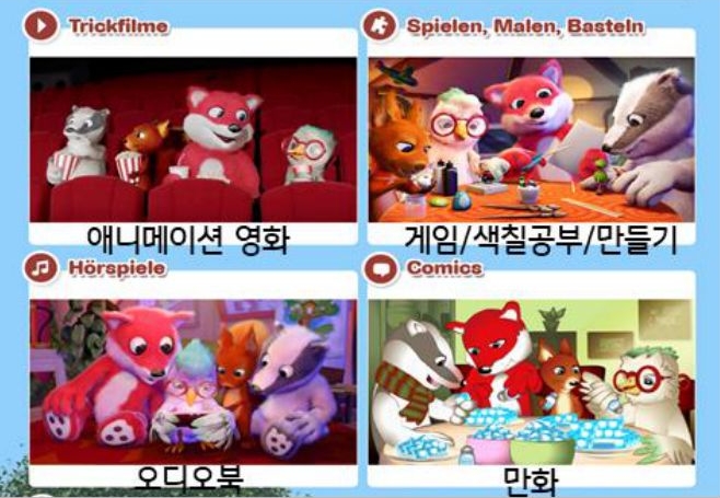 '톱시' 캐릭터의 다양한 활용 예시이다.