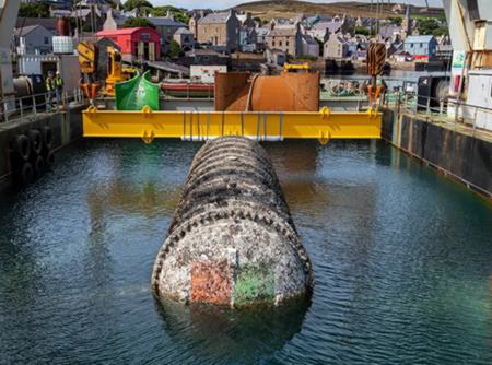 '마이크로소프트' 해저 데이터 센터 프로젝트의 사진이다.