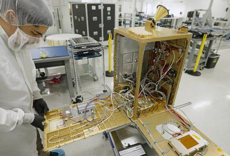 '스타클라우드' 위성에 탑재된 엔비디아 GPU 사진이다.